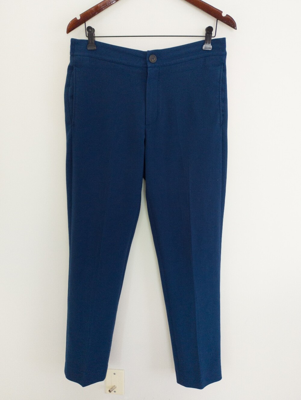 Sandro Paris Royal Blue Tailored Elastic Waist Trousers Pants Size 8